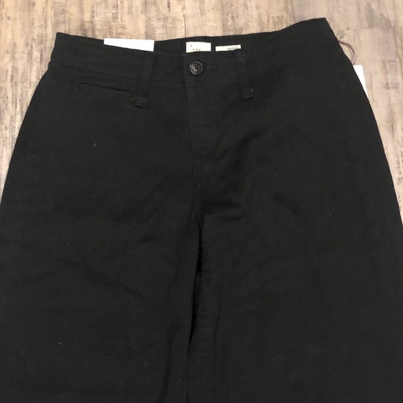 NWT A New Day Black High Rise Wide Leg Crop Pants - Picture 6 of 11